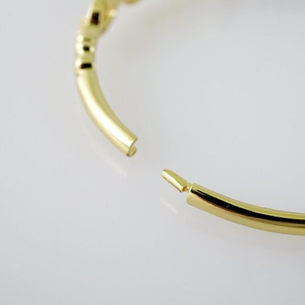 P374 Bangles - Pulsos -  14K Real Color - Zircon Stone - Image 3