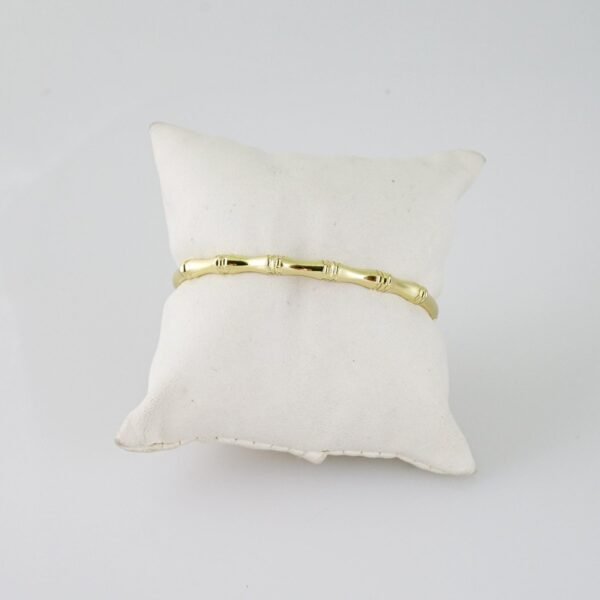 P376 Bangles - Pulsos - 14K Real Color - Zircon Stone