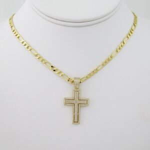 SET1511 Cadenas - Colgantes - Chain - Pendants -  14K Real Color - Zircon Stone - 4mmX45cm