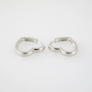 E1989 Earrings - Aretes - Plain - Silver Color