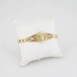 B1408 Bracelet - Pulseras - Zircon Stone - Three Tone