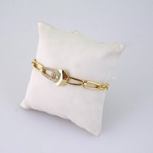 B1353 Bracelet - Pulseras - Zircon Stone - 14K Real Color