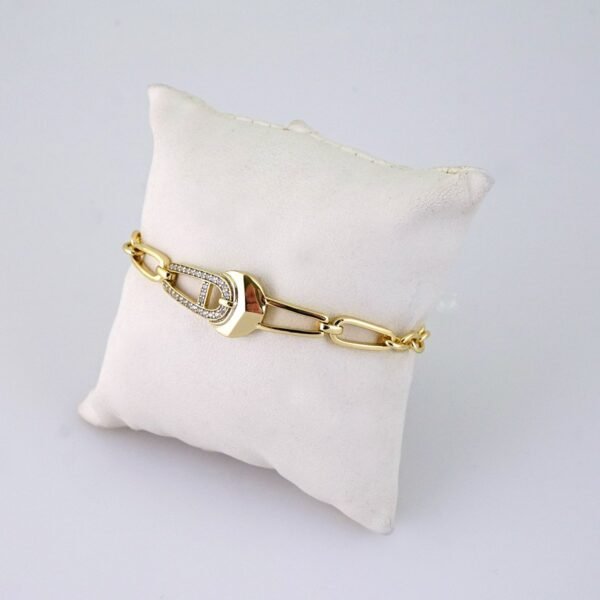 B1353 Bracelet - Pulseras - Zircon Stone - 14K Real Color