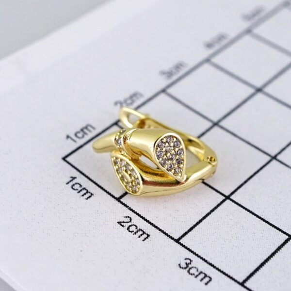 E1744 Women's Earrings - Aretes Dama - Zircon Stone - 14K Real Color - Image 3