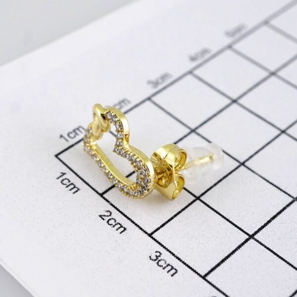 E1778 Women's Earrings - Aretes Dama - Zircon Stone - 14K Real Color - Image 3