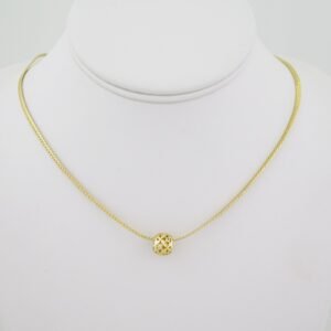 SET1531 Gargantilla & Colgantes- Choker W - Pendants- 14K Real Color- Zircon Stone