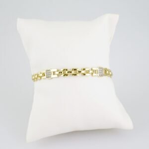 B1411 Bracelet - Pulseras - Zircon Stone - 14K Real Color