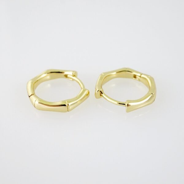 E2055 Earrings - Aretes - Zircon Stone - 14K Real Color - Image 2