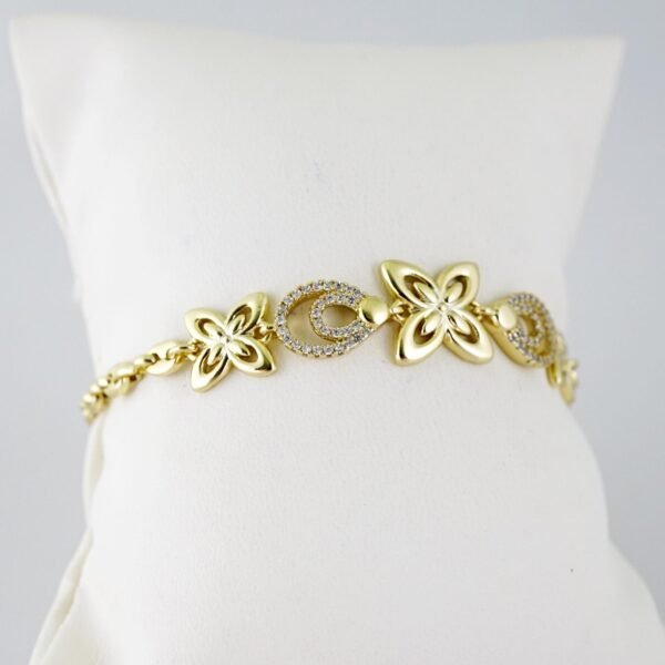 B1427 Bracelet - Pulseras - Zircon Stone - 14K Real Color