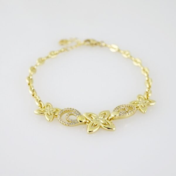 B1427 Bracelet - Pulseras - Zircon Stone - 14K Real Color - Image 2