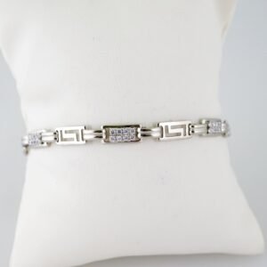 B1434 Bracelet - Pulseras - Zircon Stone - Silver Color