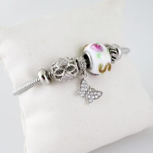 B1437 Bracelet - Pulseras - Zircon Stone - Silver Color