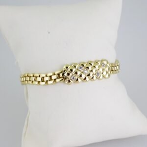 B1441 Bracelet - Pulseras - Zircon Stone - 14K Real Color