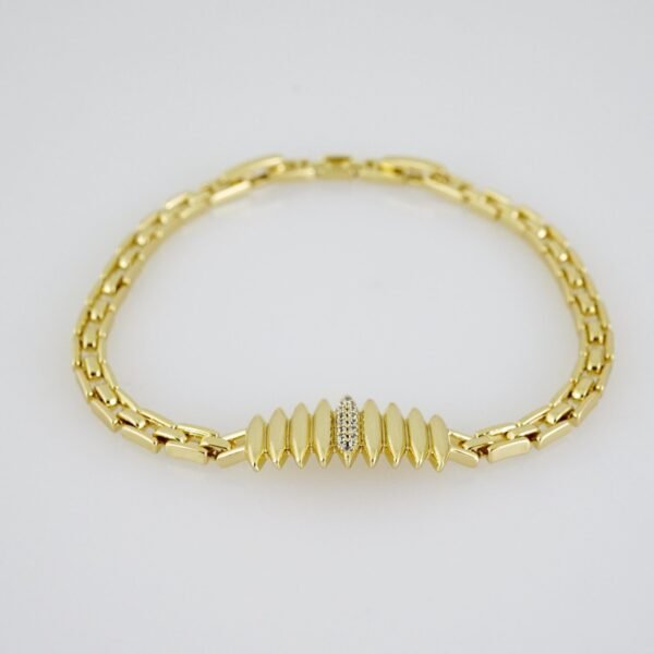B1445 Bracelet - Pulseras - Zircon Stone - 14K Real Color - Image 2