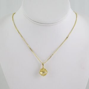 SET1551 Cadenas & Colgantes - Chain - Pendants - Plain - 14K Real Color - 2mmX50cm