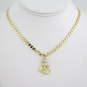 SET1555 Cadenas & Colgantes - Chain - Pendants -  14K Real Color - Zircon Stone - 5mmX45cm