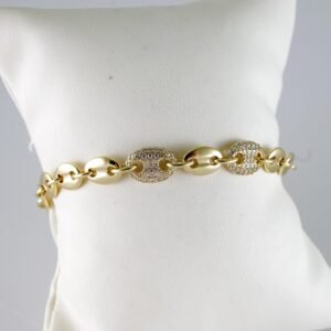 B1447 Bracelet - Pulseras - Zircon Stone - 14K Real Color