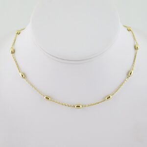 SET1562 Cadenas & Colgantes - Chain - Pendants - Plain - 14K Real Color - 2mmX45cm