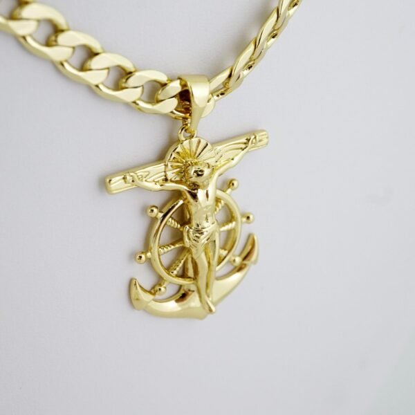 SET1567 Cadenas & Colgantes - Chain - Pendants - Plain - 14K Real Color - 7mmX60cm - Image 2