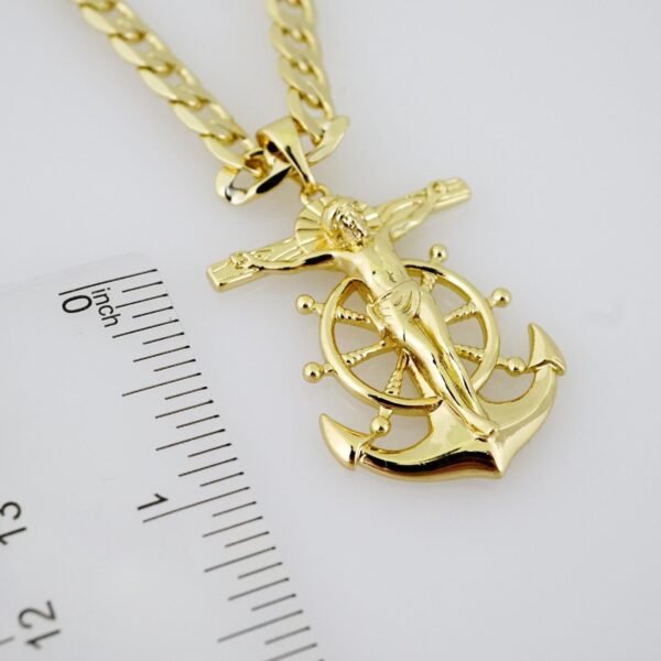 SET1567 Cadenas & Colgantes - Chain - Pendants - Plain - 14K Real Color - 7mmX60cm - Image 3
