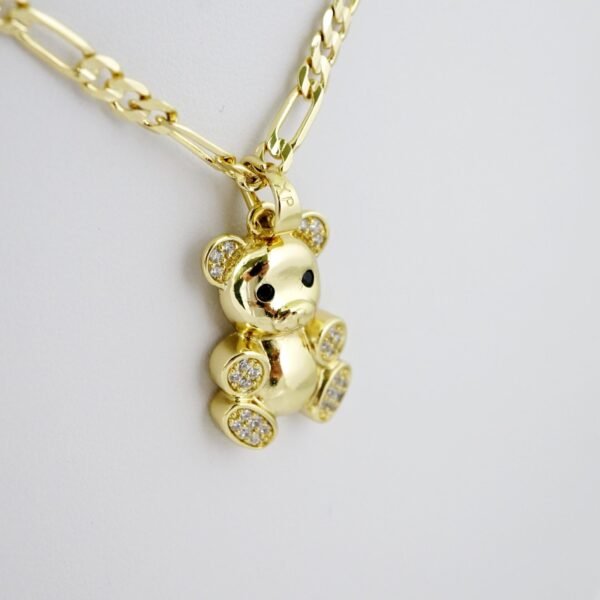 SET1569 Cadenas - Colgante -  Chain W - Pendants - 14K Real Color - Zircon Stone - 3mmX55cm Figaro - Image 2