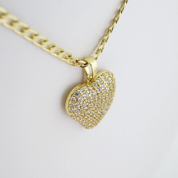SET1575 Cadenas - Colgante -  Chain W - Pendants - 14K Real Color - Zircon Stone - 3mmX60cm - Image 2