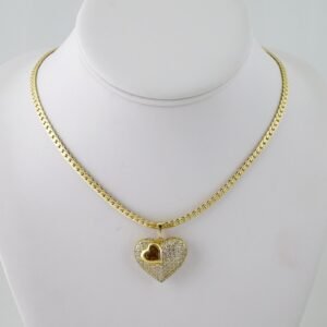 SET1582 Gargantilla - Choker - 14K Real Color - Zircon Stone