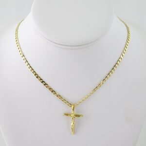 SET1585 Cadenas - Colgante -  Chain W - Pendants - 14K Real Color - Zircon Stone - 3mmX60cm