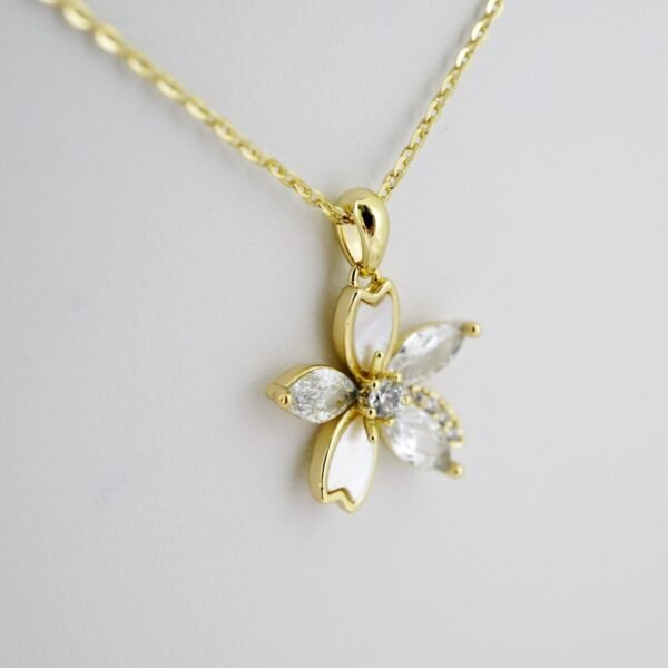 SET1589 Cadenas - Colgante -  Chain W - Pendants - 14K Real Color - Zircon Stone - 2mmX45cm - Image 2