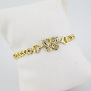 B1464 Bracelet - Pulseras - Zircon Stone - 14K Real Color