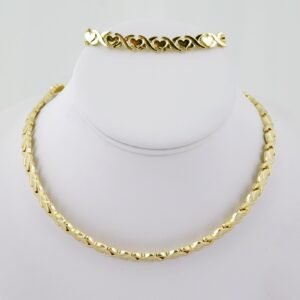 SET1604 Gargantilla - Pulsera - Choker - Bracelet - Plain - Zircon Stone