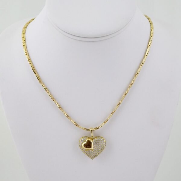 SET1609 Gargantilla - Choker - Zircon Stone - 14K Real Color