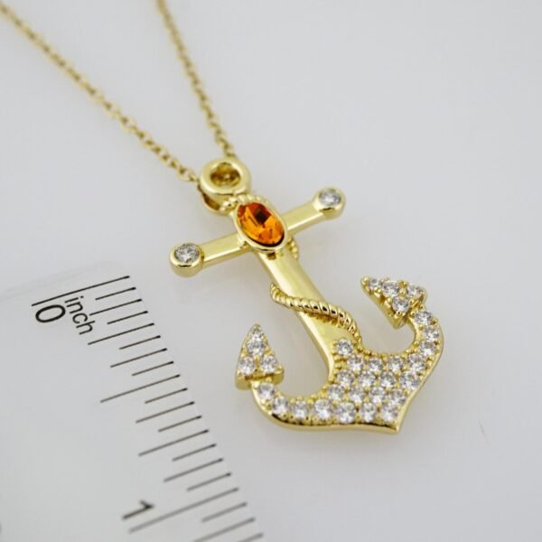 SET1592 Cadenas - Colgante -  Chain W - Pendants - 14K Real Color - Zircon Stone - 2mmX50cm - Image 3