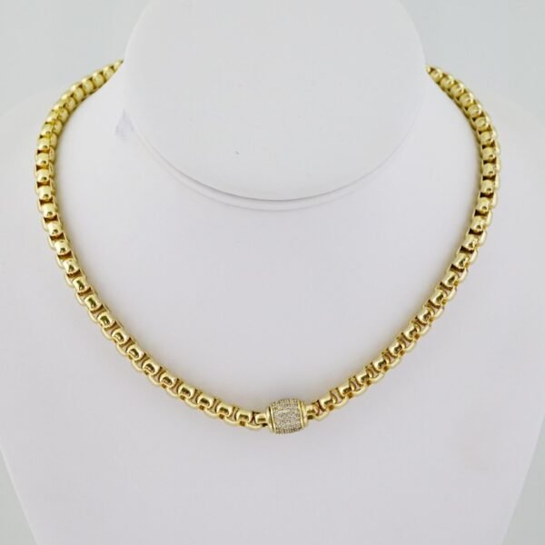 SET1598 Gargantilla - Choker - Zircon Stone - 14K Real Color