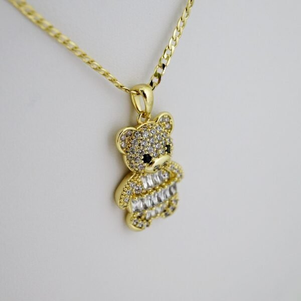 SET1600 Cadenas - Colgante -  Chain W - Pendants - 14K Real Color - Zircon Stone - 2mmX50cm - Image 2
