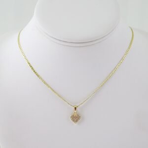 SET1623 Cadenas & Colgantes - Chain - Pendants - Zircon Stone - 14K Real Color - 2mmX50cm