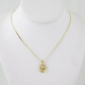 SET1627  Cadenas & Colgantes - Chain - Pendants - Zircon Stone - 14K Real Color - 2mmX45cm