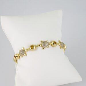 B1468 Bracelet - Pulseras - Zircon Stone - 14K Real Color