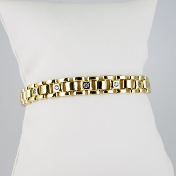 B1470 Bracelet - Pulseras - Zircon Stone - 14K Real Color