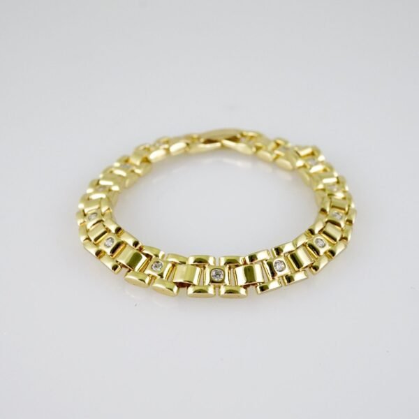 B1470 Bracelet - Pulseras - Zircon Stone - 14K Real Color - Image 2