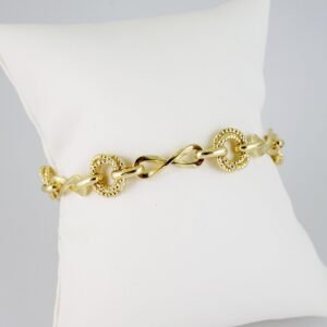 B1475 Bracelet - Pulseras - Zircon Stone - 14K Real Color