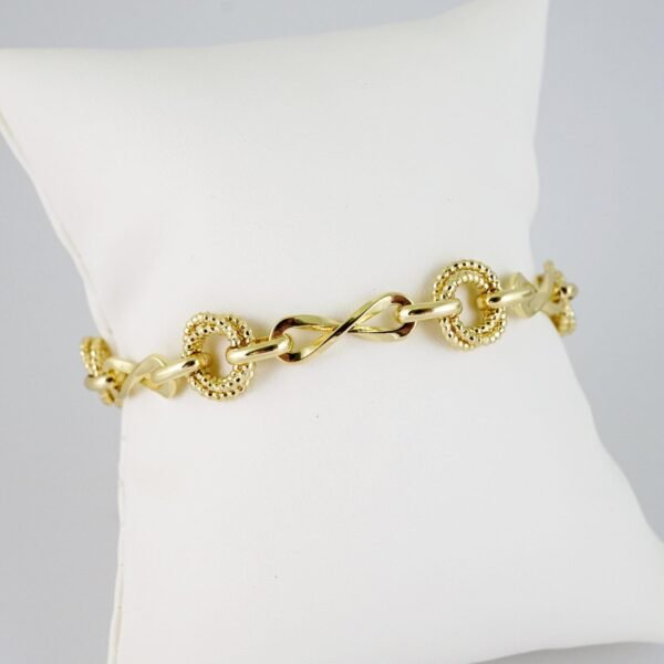 B1475 Bracelet - Pulseras - Zircon Stone - 14K Real Color