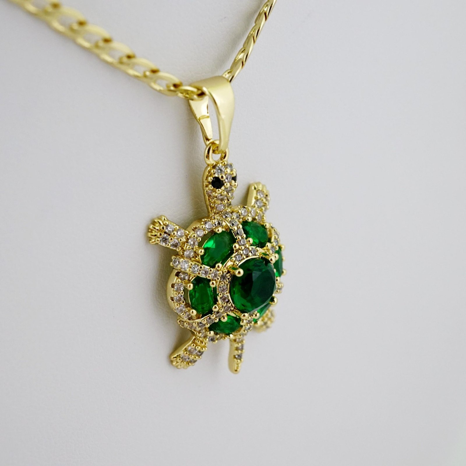 SET1648 Cadenas - Colgante - Chain W - Pendants - 14K Real Color - Zircon Stone - 3mmX45cm - Image 2