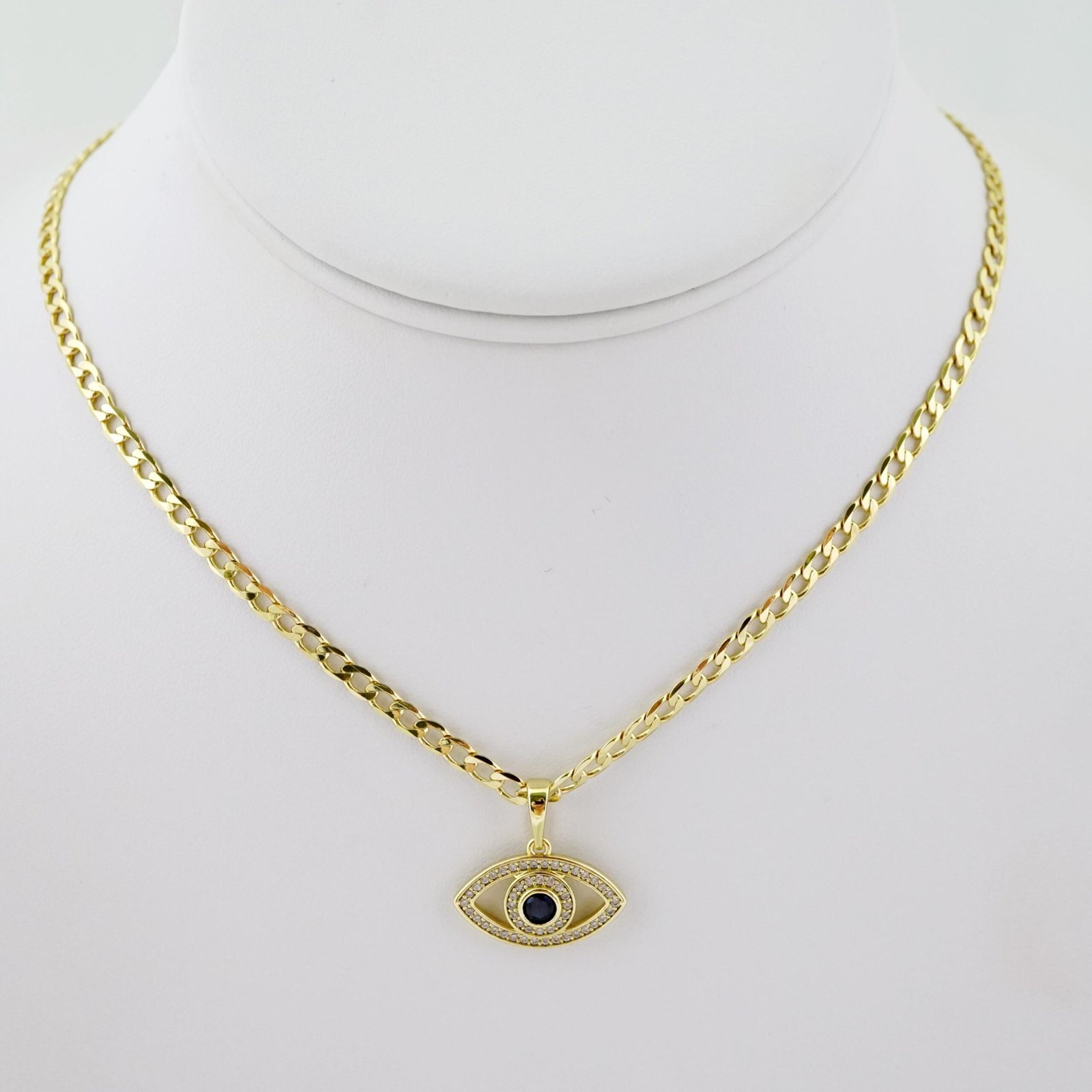 SET1650 Cadenas - Colgante - Chain W - Pendants - 14K Real Color - Zircon Stone - 3mmX45cm