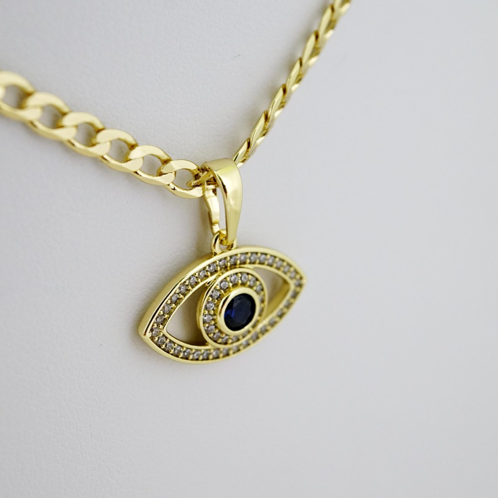 SET1650 Cadenas - Colgante - Chain W - Pendants - 14K Real Color - Zircon Stone - 3mmX45cm - Image 2