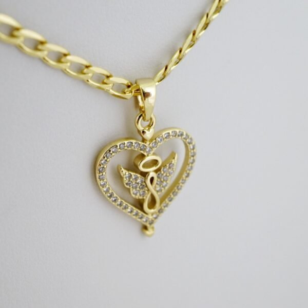 SET1653 Cadenas - Colgante -  Chain W - Pendants - 14K Real Color - Zircon Stone - 3mmX45cm - Image 2