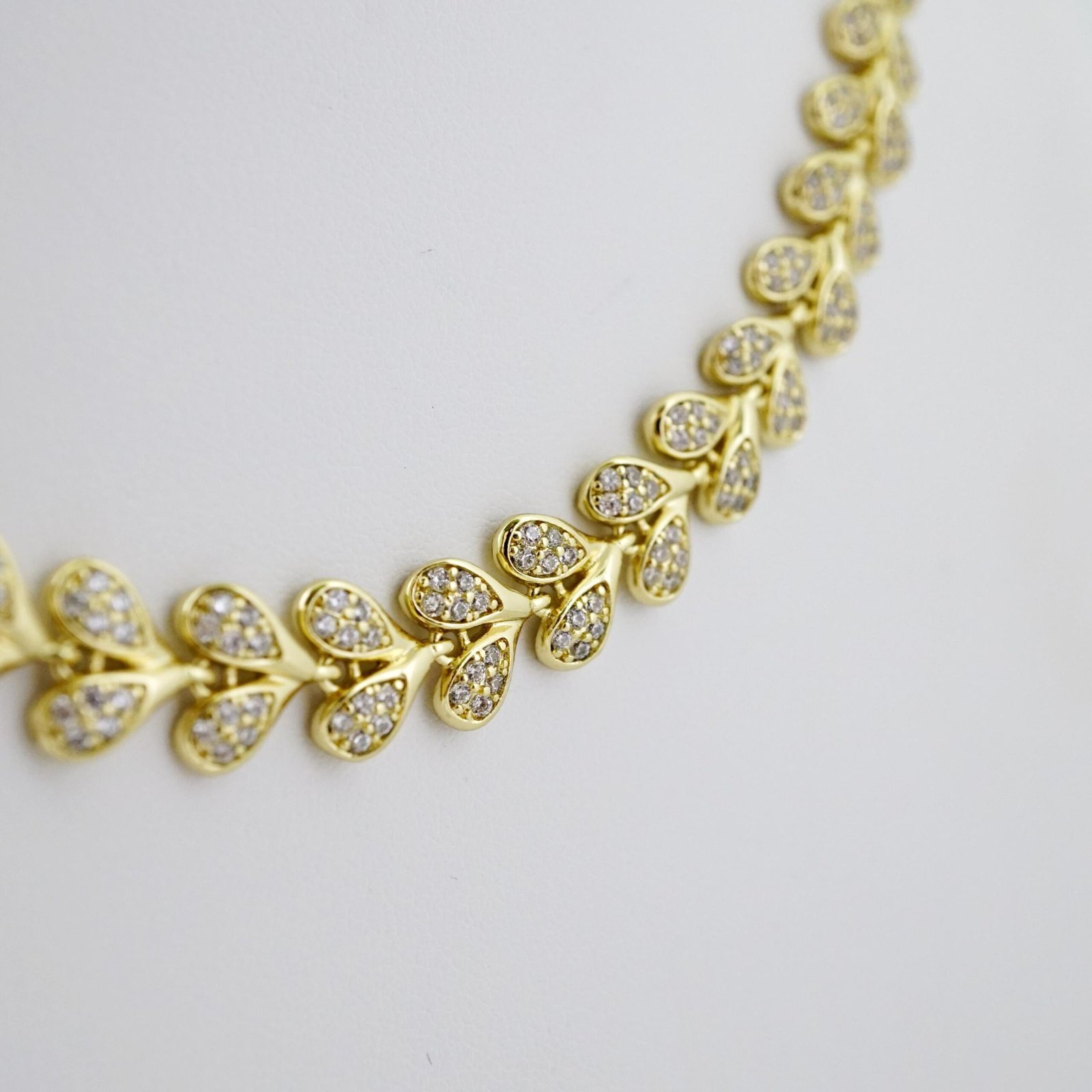 SET1644 Gargantilla & Pulsera - Choker W - Bracelet - Zircon Stone - 14K Real Color - Image 3