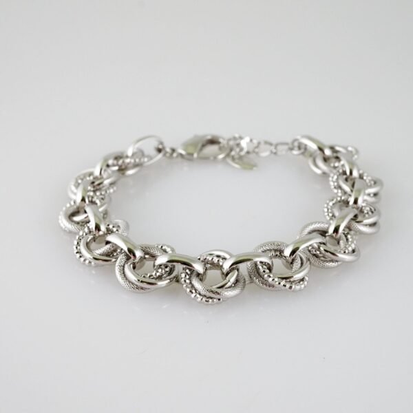 B1485 Bracelet - Pulseras - Plain - Silver Color - Image 2