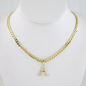 SET1658  Cadenas & Colgantes - Chain - Pendants - Zircon Stone - 14K Real Color - 6mmX45cm