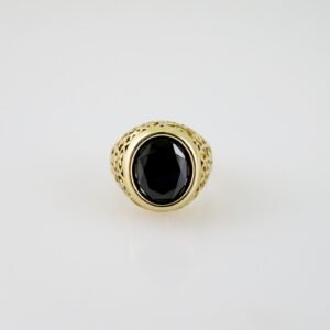 R714 RING - ANILLO - Zircon Stone - 14K Real Color